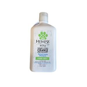 Hempz Petz Herbal Puppy Shampoo Creamy Citrus Orange & Red Raspberry NWT